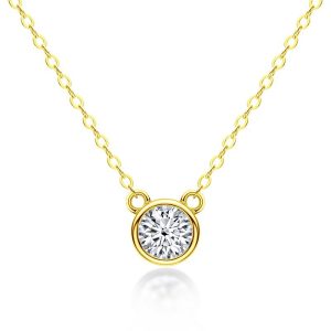 Bubbles Moissanite Necklace