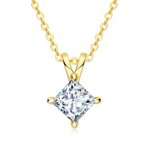 Princess Moissanite Necklace