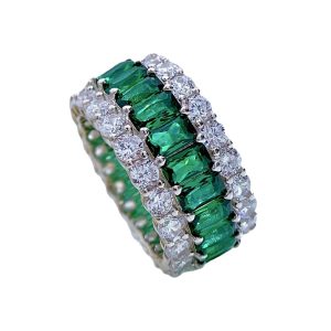 cubic zirconia women's wedding bands