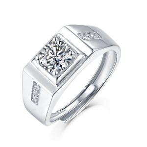 mens moissanite wedding rings