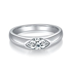 1CT men moissanite ring