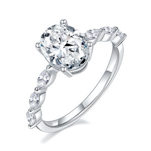 Marquise Moissanite Ring