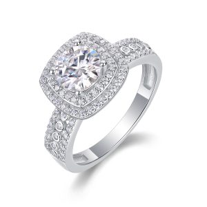 Square Moissanite Ring