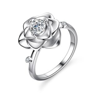 Petal Moissanite Ring