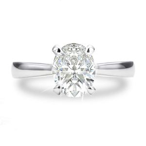 Oval Moissanite Ring